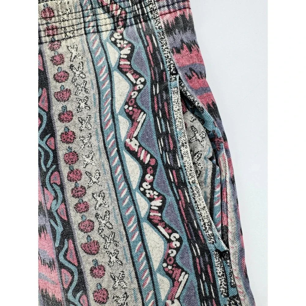 Vtg Arcade Power Sportswear‎ Parachute Pants 80s 42 Hammer Baggy Powerwear Aztec
